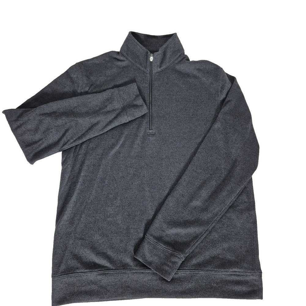 Dunning Golf 1/4 Zip Mens‎ Medium Gray Long Sleeve Sweater Pullover